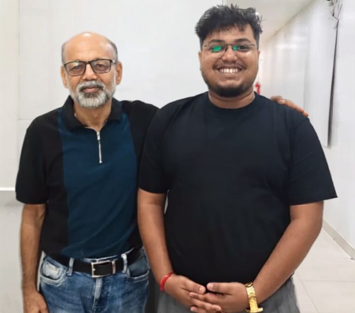 A student with his Codescholar Overseas mentor